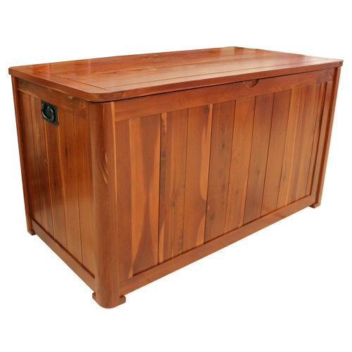 LeighCountry 20 Gallon Solid Wood Deck Box Wayfair